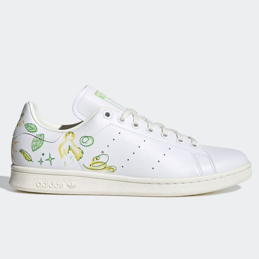 NWT Disney x adidas Stan Smith Mens 11 Tinkerbell Peter Pan Multi White Sneakers